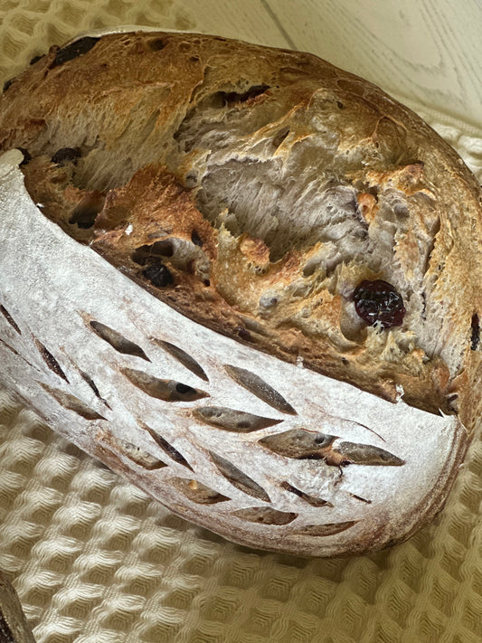 Cranberry Walnut Sourdough Bread