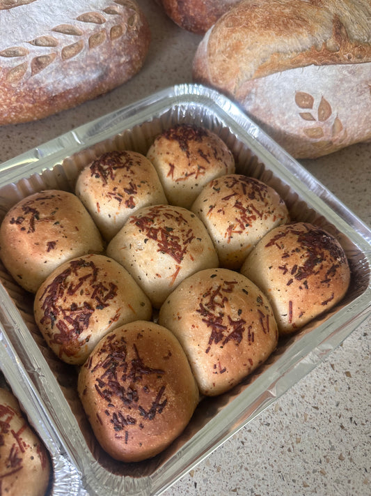 Parmesan & Herb Sourdough Sticky Buns
