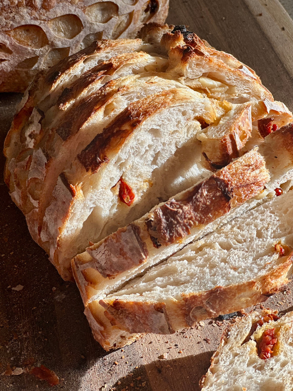 Sun-Dried Tomato, Roasted Garlic & Parmesan Sourdough