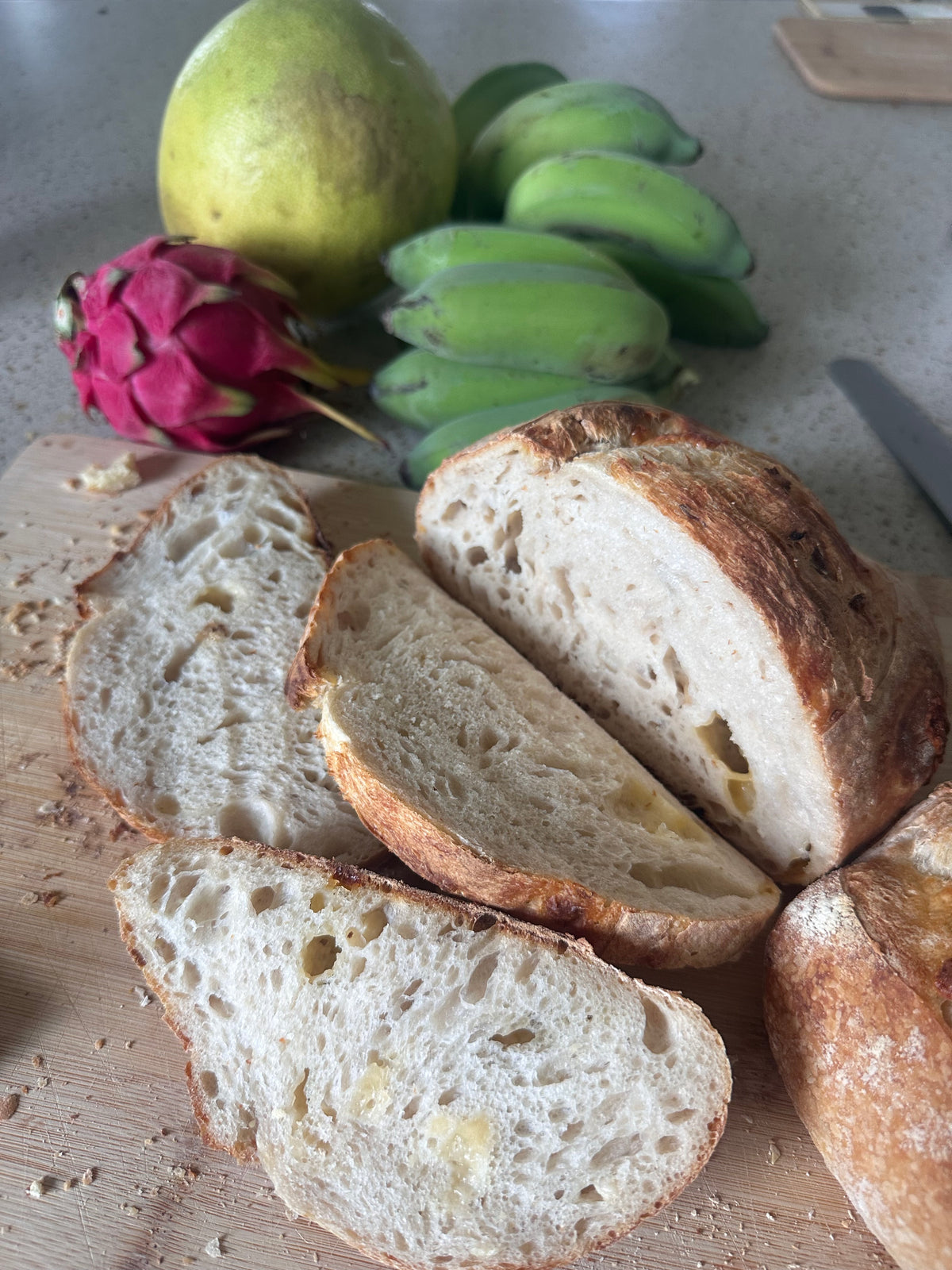 Gouda Garlic Sourdough Bread