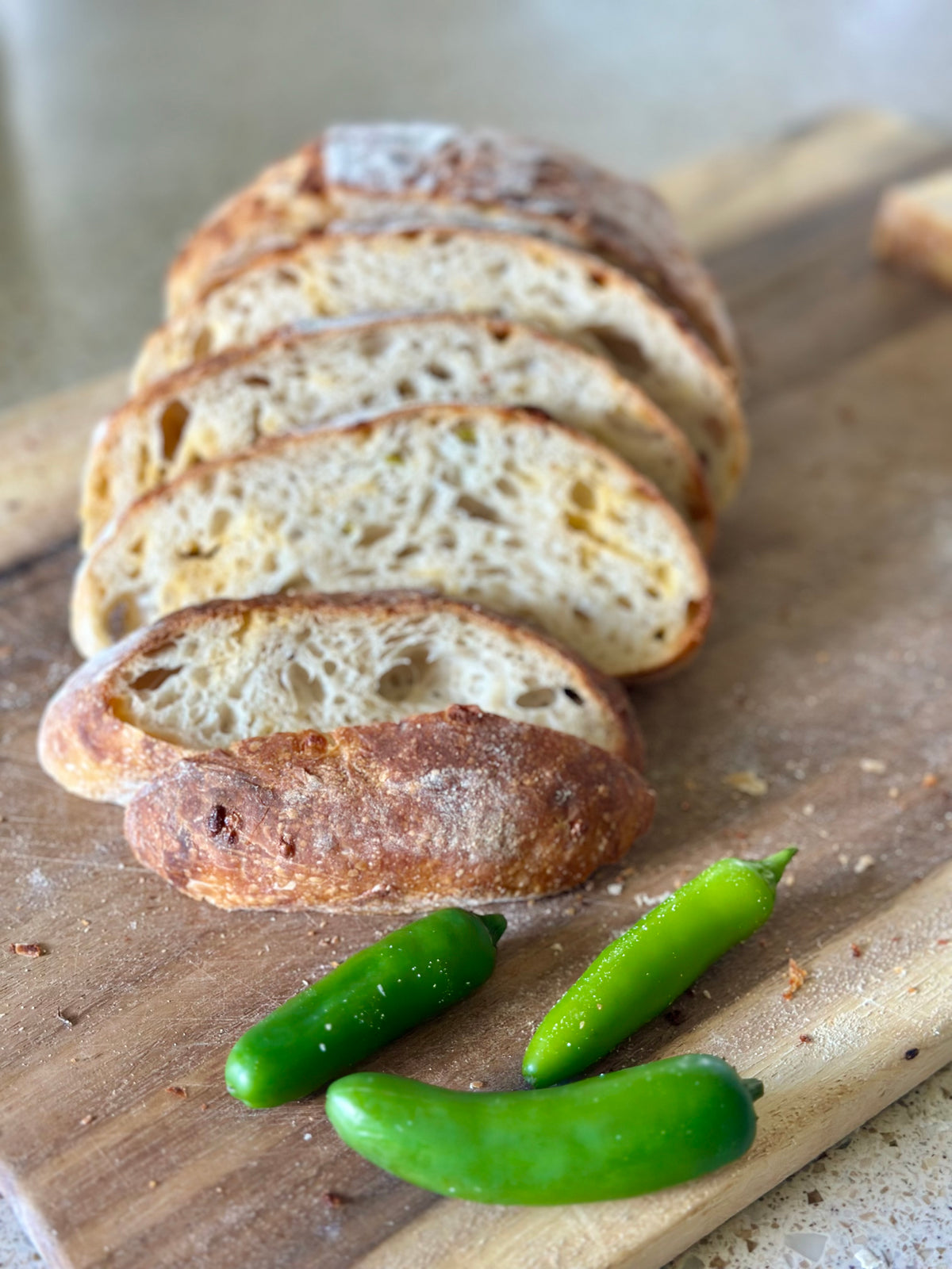 Jalapeño Cheddar Sourdough Bread