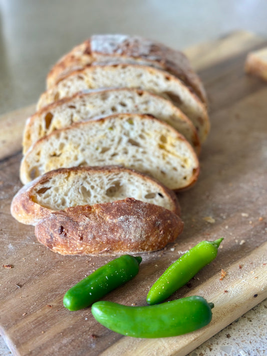 Jalapeño Cheddar Sourdough Bread