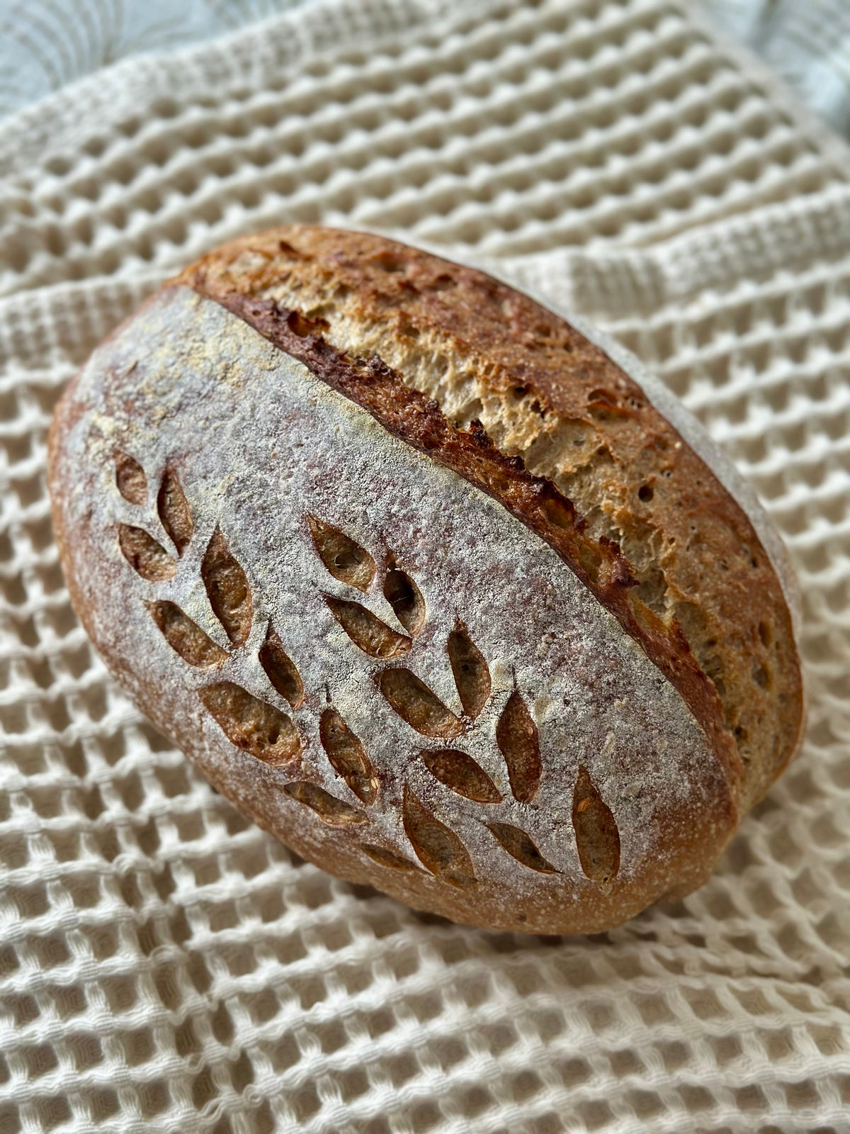 Rye-Wheat Sourdough With Flex & Pumpkin Seeds