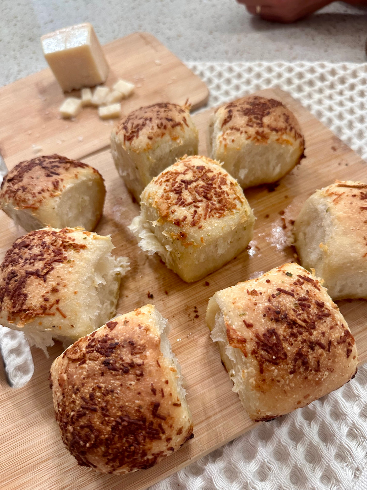 Parmesan & Herb Sourdough Sticky Buns