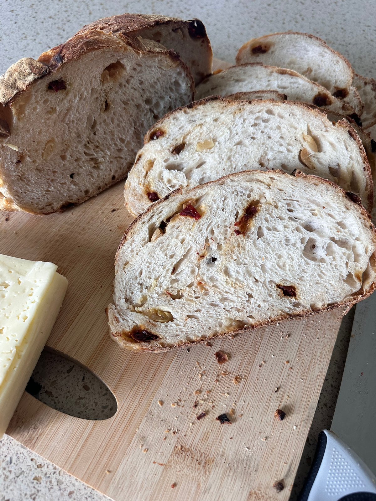 Sun-Dried Tomato, Roasted Garlic & Parmesan Sourdough