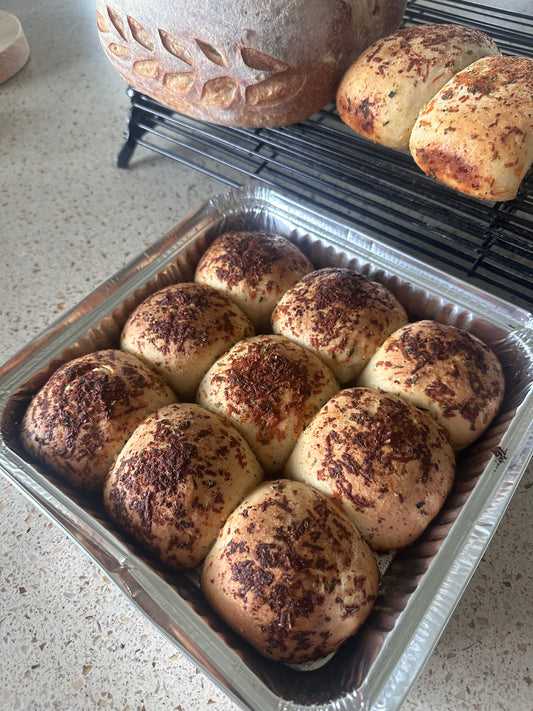 Parmesan & Herb Sourdough Sticky Buns